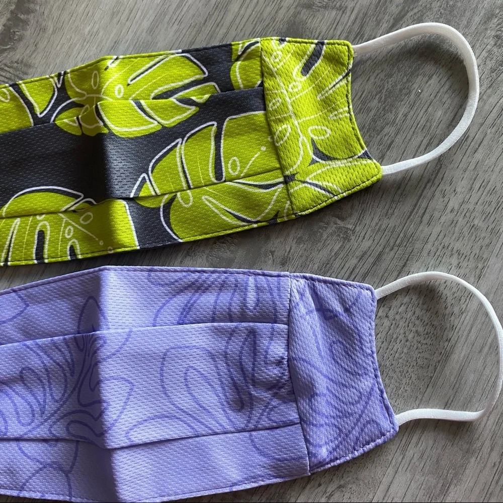 Brand New Hawaiian Print Face Masks